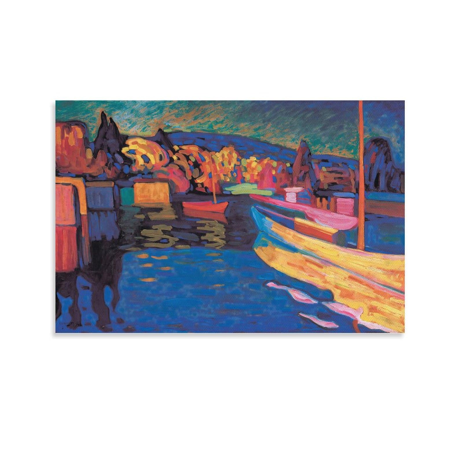 Amazon.com: Wassily Kandinsky Wall Art《Autumn Landscape with